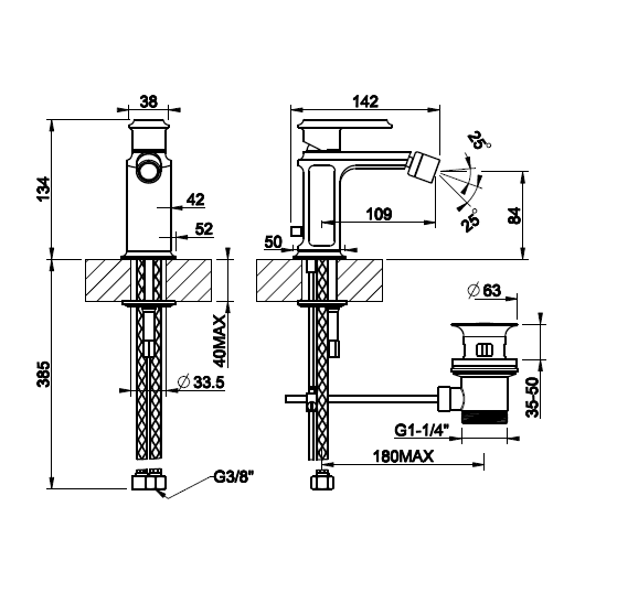 Bidet Mixer
